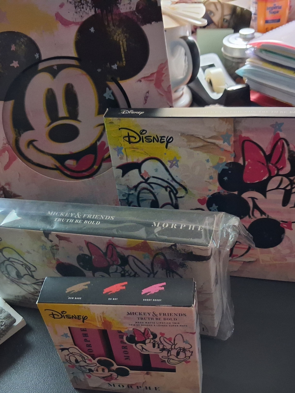 Disney Pink & Black Mickey & Minnie Kids Accessories Set